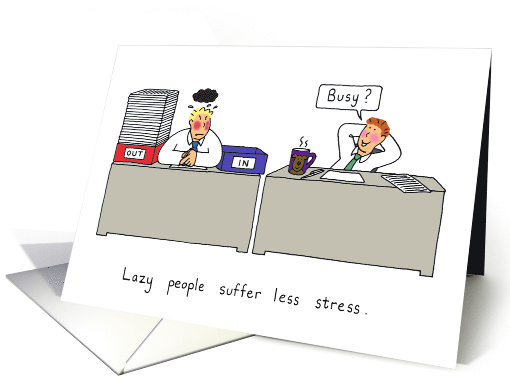 lazy person cartoon