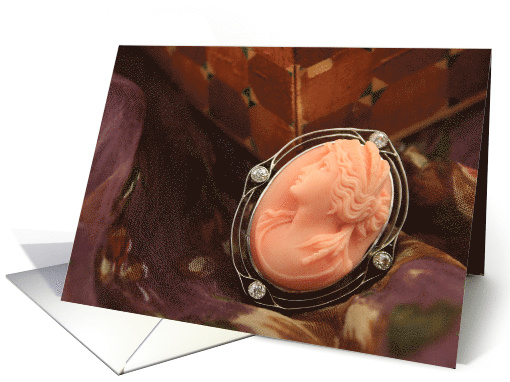 Antique Cameo Blank Any Occasion card (1399868)