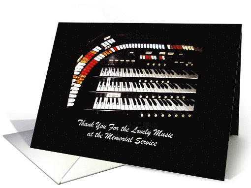 Thank You for Music at Service, Antique Organ card (1053557)