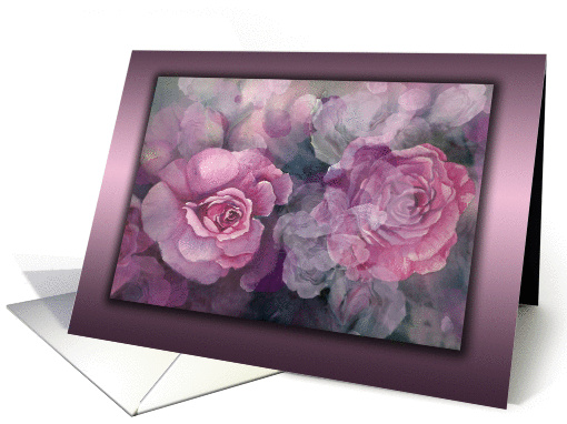 Happy Anniversary Mummy and Daddy, Lovely Pink Roses card (1068903)