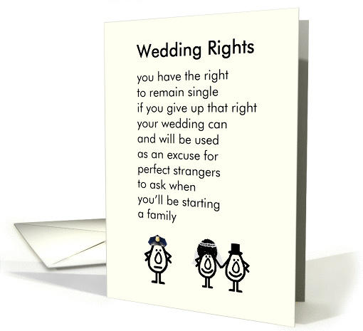 Funny wedding hot sale poems