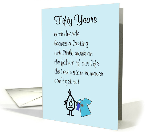 Funny 50th hotsell birthday poems