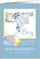 Grandparents announcing birth of grandchild 2025