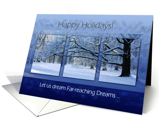 Reaching Far Winter Tree - Happy Holidays Dreams Business... (1116954)