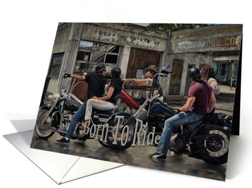 Hot Rod Birthday For Him - Born To Ride card (1102740)