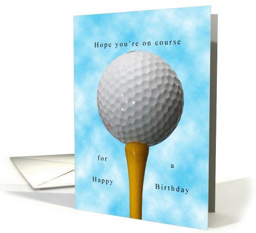 Hope you're on course for a Happy Birthday card (1238144)
