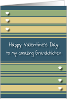 Happy Valentine’s Day Grandchildren card