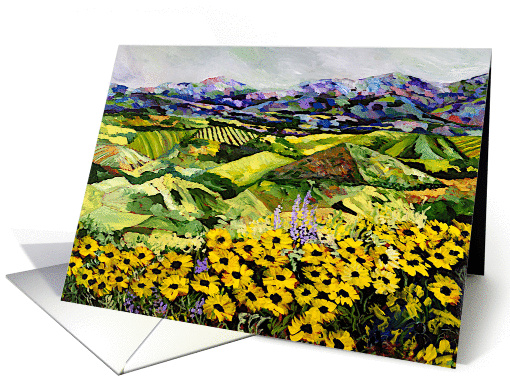 Happy Birthday - Sunflowers card (1116076)