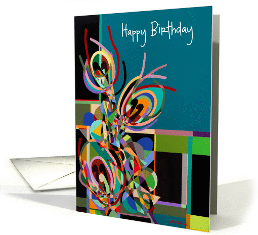 Happy Birthday - Geo Abstract card (1162042)