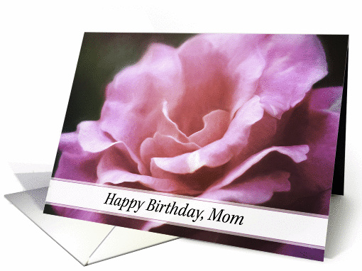 Magenta Rose Birthday Blessing Card for Mom card (1387156)