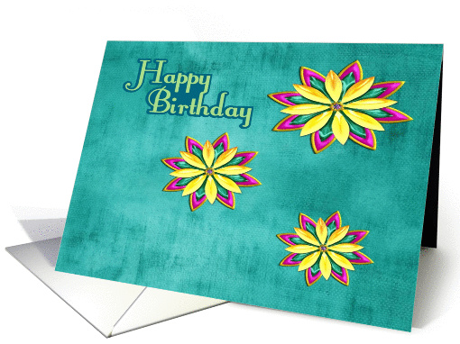 Birthday Flowers card (1159602)