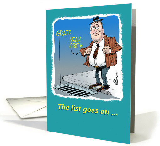 Amusing thinking of you dad from son cartoon card (1370832)