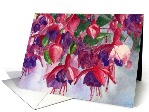 Pink Fuchsia Frenzy Birthday card (1239492)