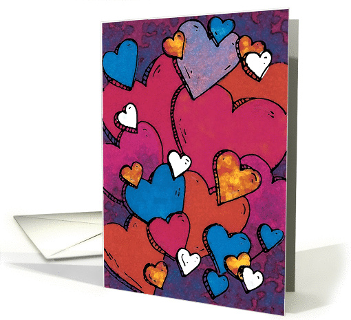 Many Hearts Love and Romance for Wife Valentine's Day card (1428592)
