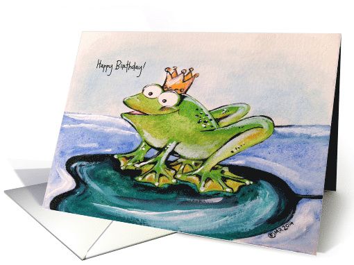 Happy Birthday! - A prince Frog card (1272668)