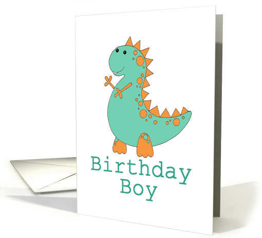 Birthday Boy Dinosaur Birthday card (1386436)