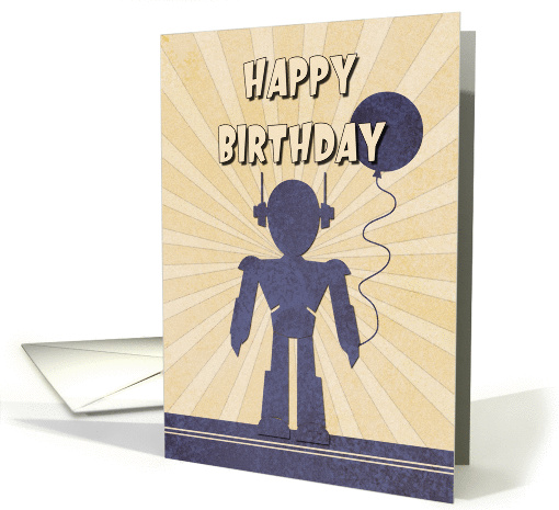Robot Boy's Birthday card (1310424)