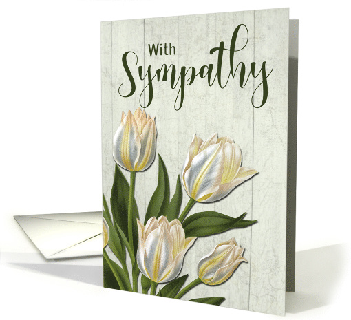 Tulips Sympathy for Missing Funeral during Coronavirus card (1611782)
