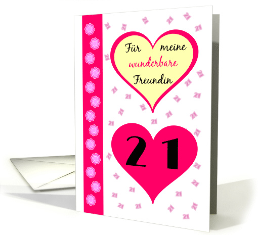 21st birthday card for girlfriend discount