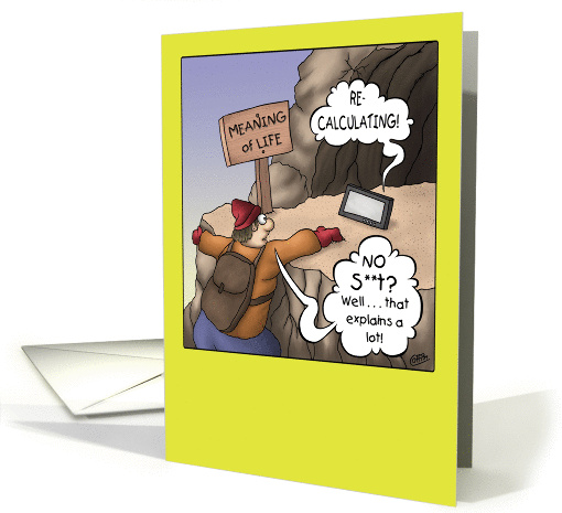Funny Birthday Card: Life Lessons card (1356558)