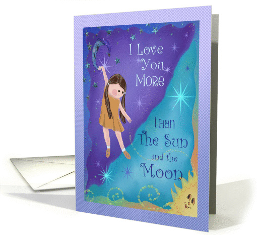 I love you more than the sun and the moon birthday card (1363052)