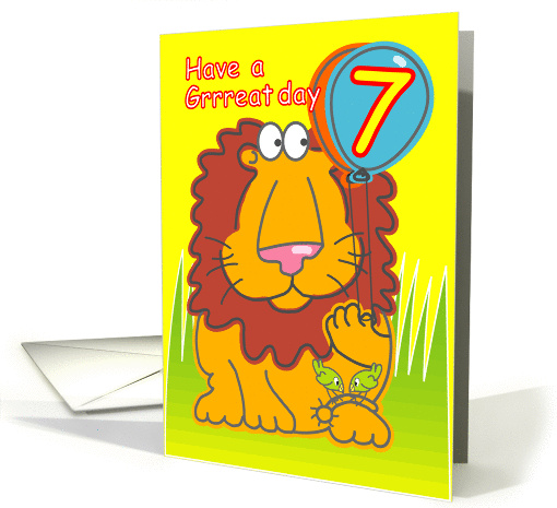 Happy Birthday Seven Years Old card (1317836)
