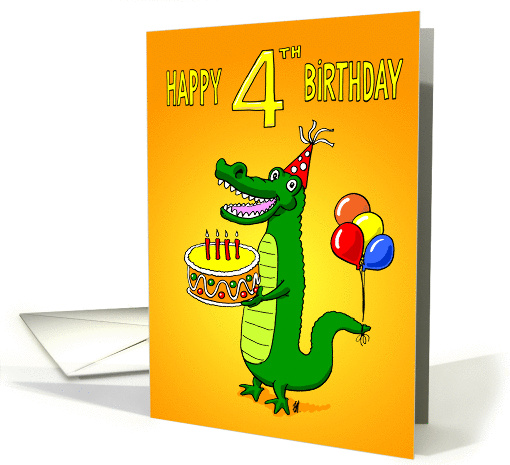 Happy 4th Birthday card (1347922)