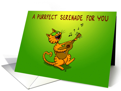 A Purrfect Serenade For You Valentine's Day card (1352192)