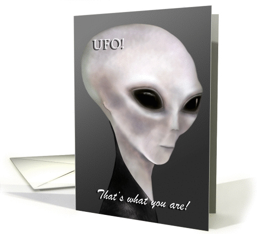 Funny Alien Birthday! card (1341334)