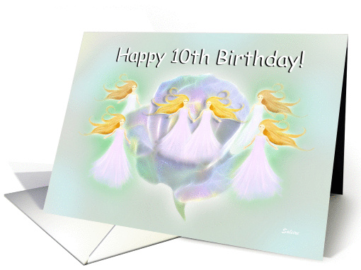 Tenth Birthday Fairy Wishes for 10 Years Old Today card (1344364)