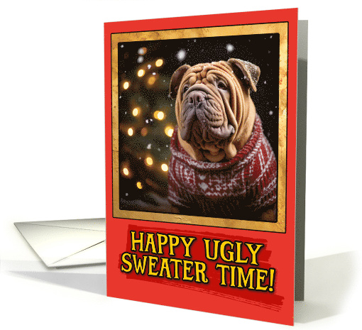 Shar pei christmas jumper best sale