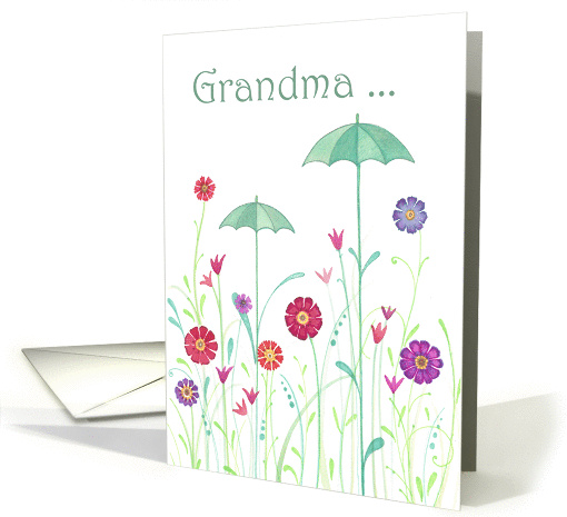 To Grandma on Mothers Day- Umbrellas Sprouting Amongst... (1373052)