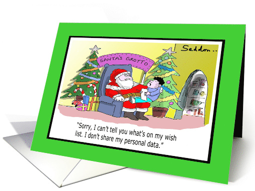 Christmas Present List For Santa Funny Cartoon card (1548948)