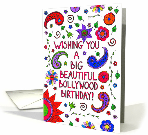 Big Beautiful Bollywood Birthday card (1413554)