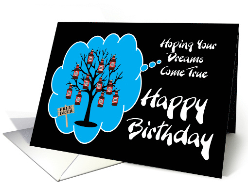 Beer Tree Dream Happy Birthday card (1420380)