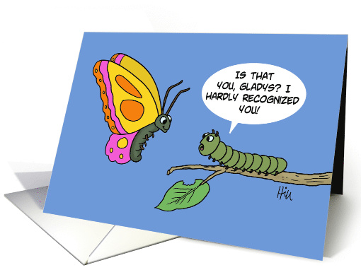 caterpillar to butterfly cartoon