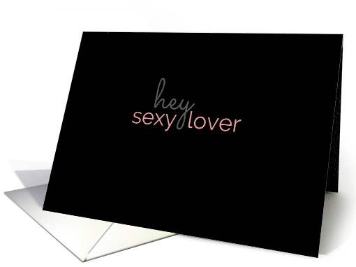 Birthday Greetings for Sexy Lover Suggestive Adult Theme card