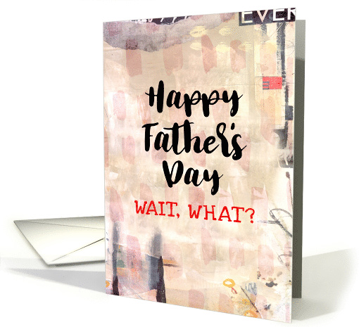 Happy Father's Day New Dad Funny Mixed Media Red Beige... (1525602)