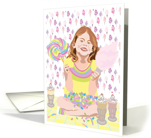 Candy Shop Birthday Party in Pastel Hues card (1556794)