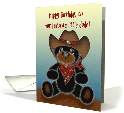 Birthday for Young Boy, Little Cowboy with Big Hat and... (1562550)