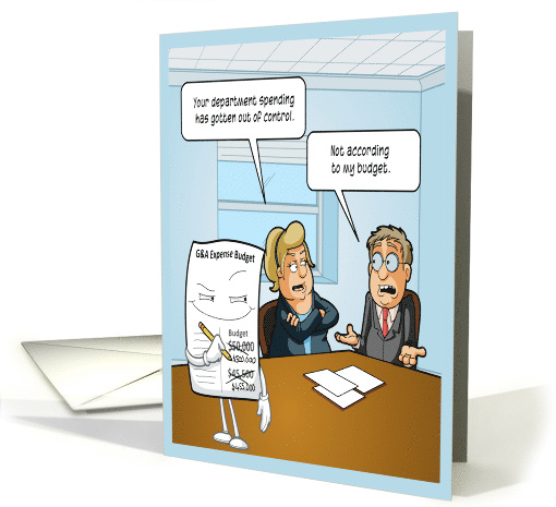 Sneaky Budget Funny Birthday card (1584188)