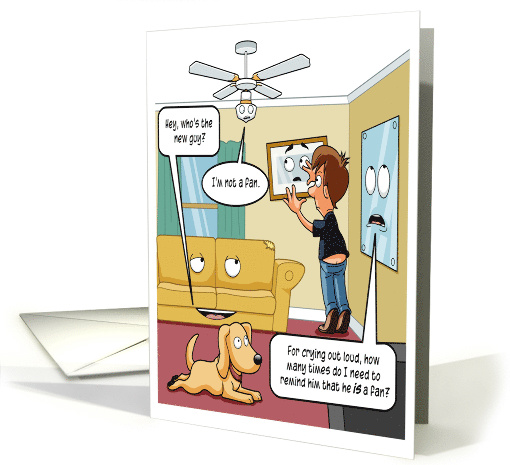 I'm Not A Fan Punny Humor Birthday card (1630784)