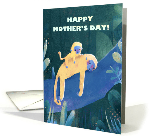 Cute Monkey Happy Mother's day card (1748322)