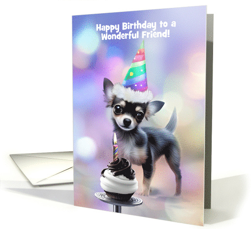 Chihuahua with birthday hat on sale